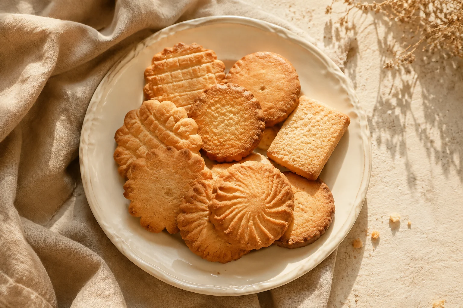 Biscuits de présentation à partager